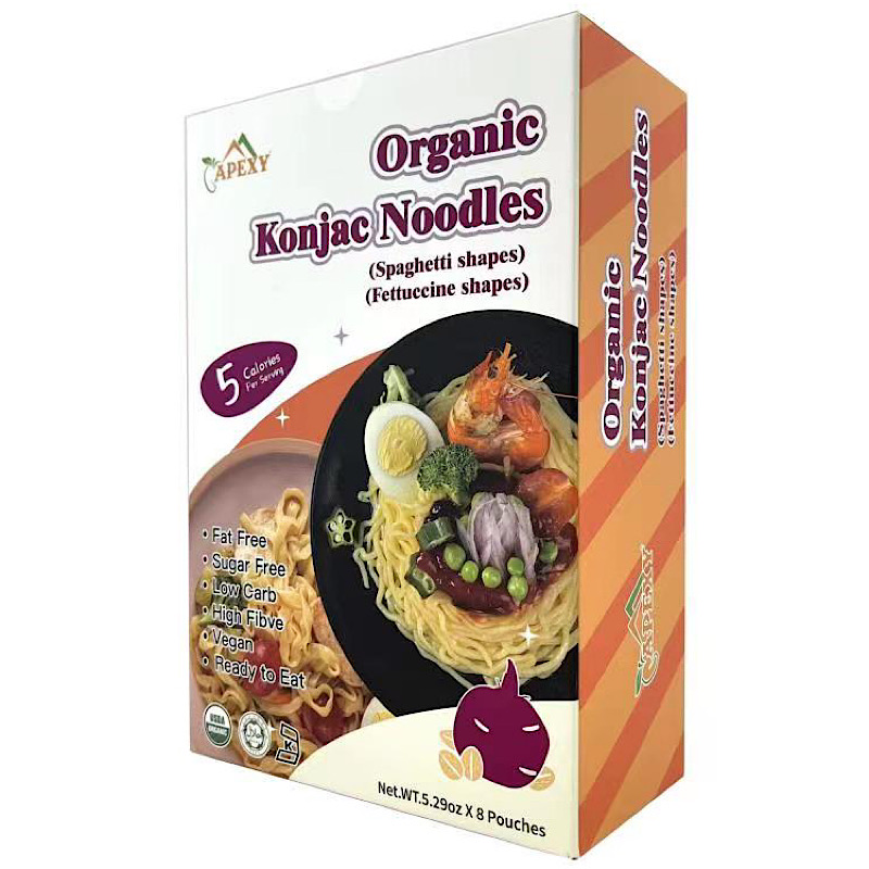 Apexy Organic Shirataki Konjac Noodles, Spaghetti Shape Pasta & Fettuccine  Shape Pasta (Oat-Added) – Apexy Store
